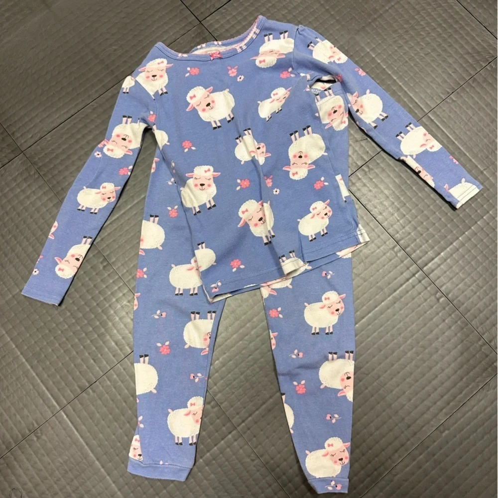 Just one you by Carters purple sheep pajamas size 4T